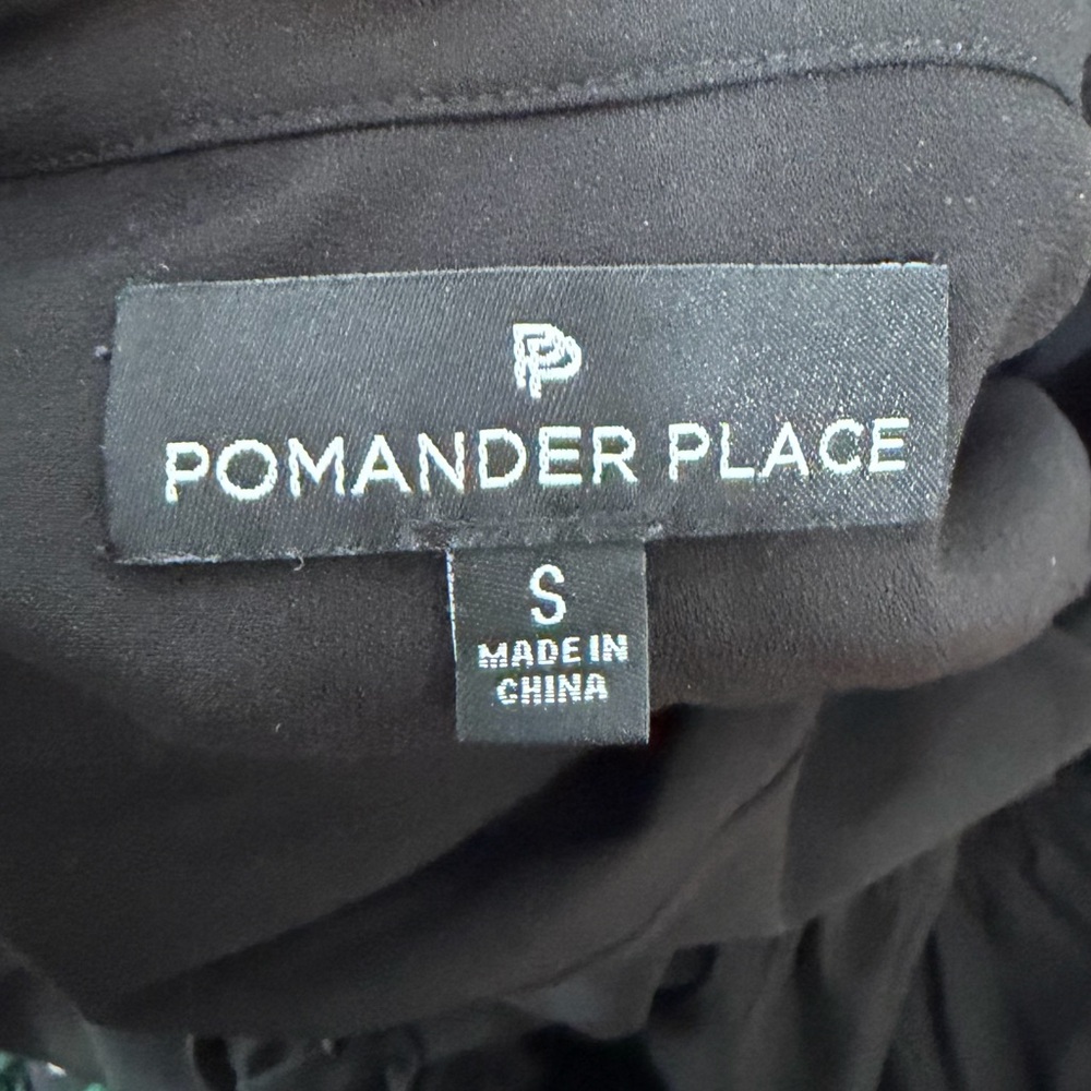 Tuckernuck Pomander Place Black Long Sleeve V Neck Kenzo Top Sz. S - Picture 6 of 6